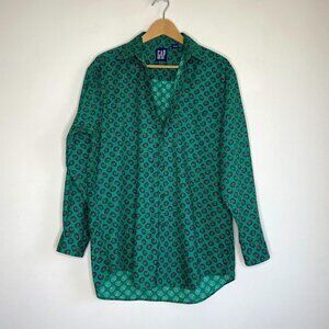 90s Gap Oversized Shirt - Paisley Print